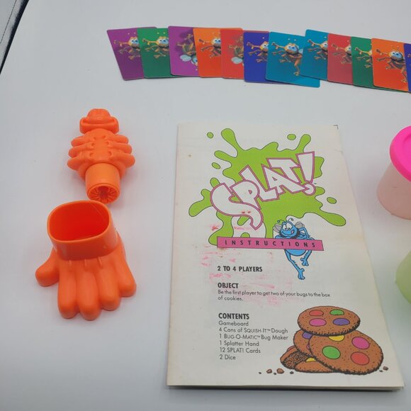 Vintage SPLAT! 1990 Milton Bradley Board Game No Dice Without Dough - Picture 6 of 9
